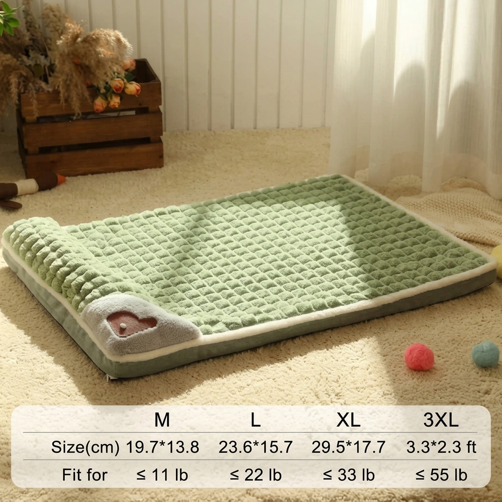Dog Bed with Memory Foam Core – Removable, Washable Cover – Image 9