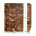 Acacia End-Grain Cutting Board – The Blade Slips Between the Fibers – Image 8