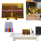 LED Dry Erase Board – Illuminated Writing and Artwork Display