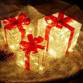 Lighted Christmas Present Boxes, Set of 3