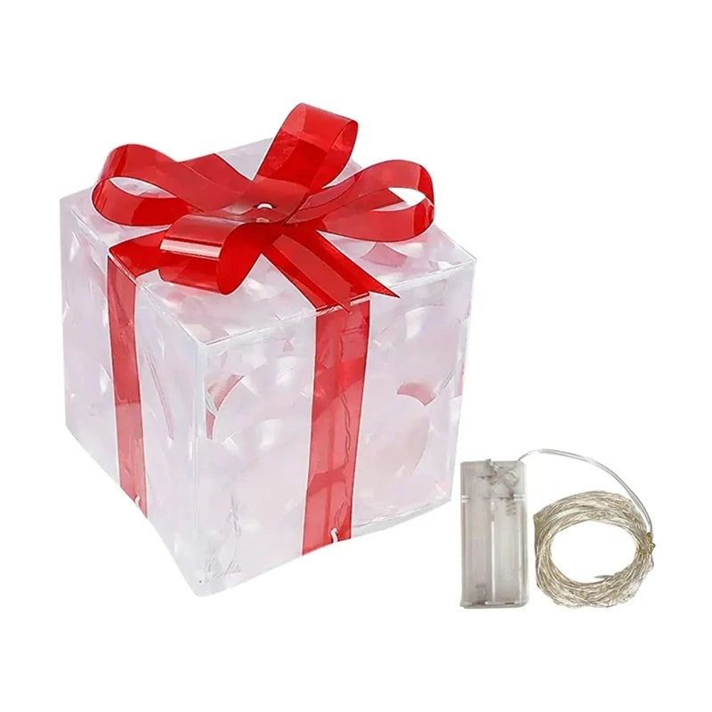Lighted Christmas Present Boxes, Set of 3