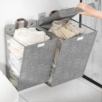 Wall-Mounted Laundry Hamper – Folds Flat and Hangs Without Drilling – Image 5