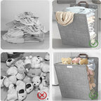 Wall-Mounted Laundry Hamper – Folds Flat and Hangs Without Drilling – Image 2