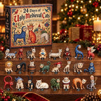 Medieval Cat Advent Calendar – Playful Acrylic Figures