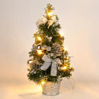 Mini Pre-Lit Christmas Tree in a Pot