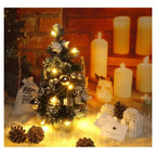 Mini Pre-Lit Christmas Tree in a Pot