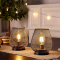Kabellose LED-Laterne – warmweiß, spritzwassergeschützt – Bild 1
