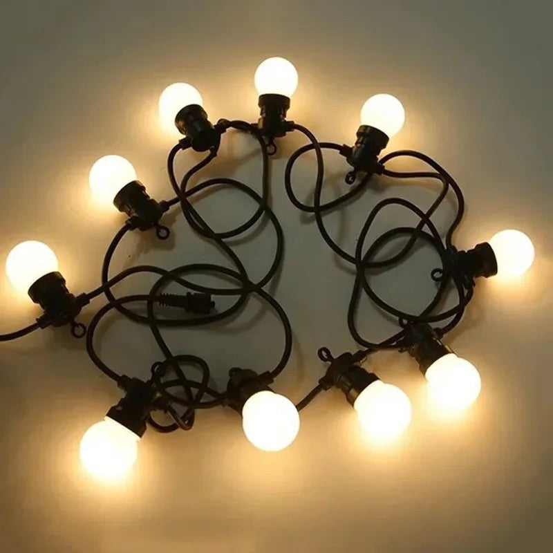 Outdoor Globe String Lights with G50 Bulbs