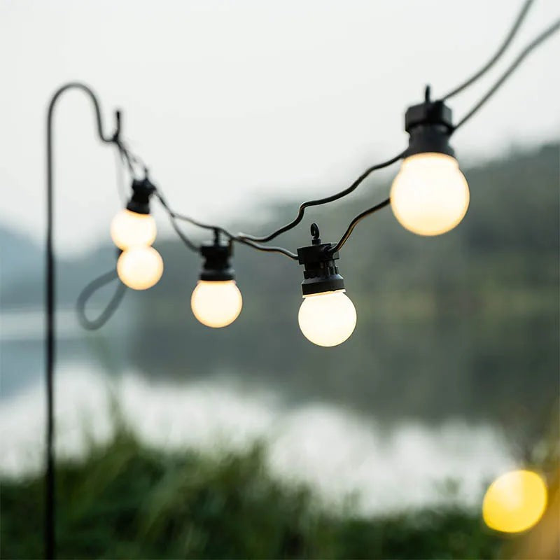 Outdoor Globe String Lights with G50 Bulbs