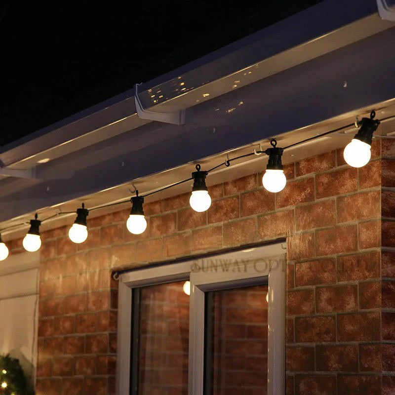 Outdoor Globe String Lights with G50 Bulbs