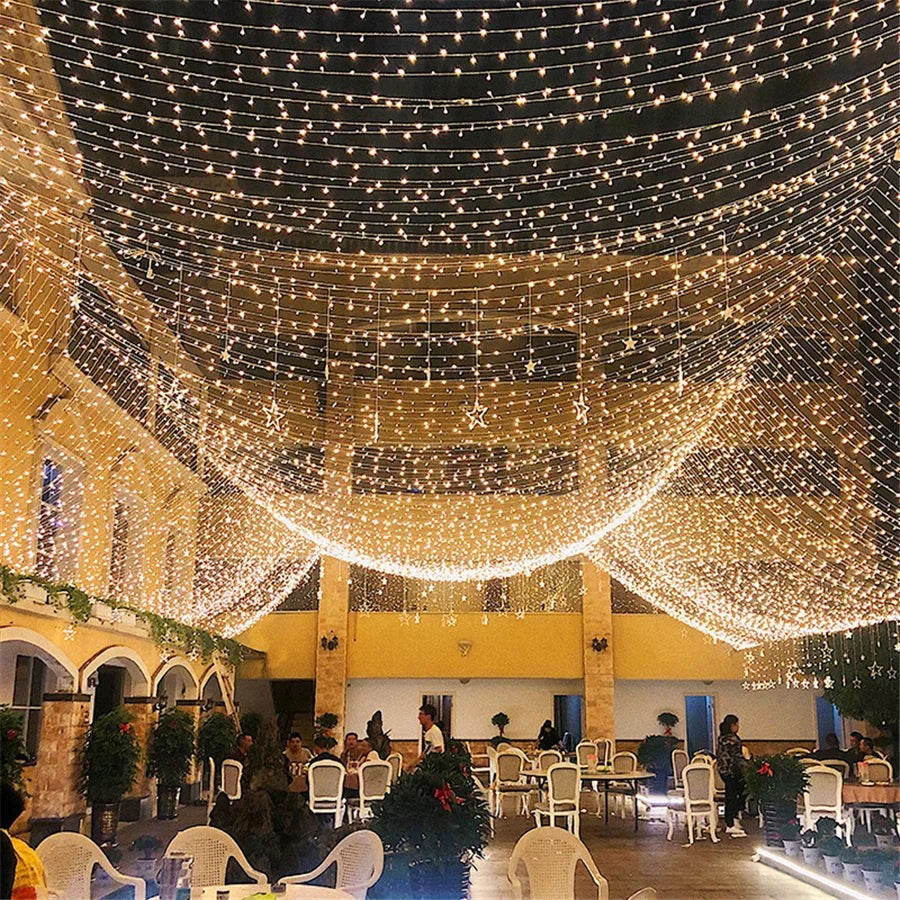 Outdoor Tree Wrap String Lights