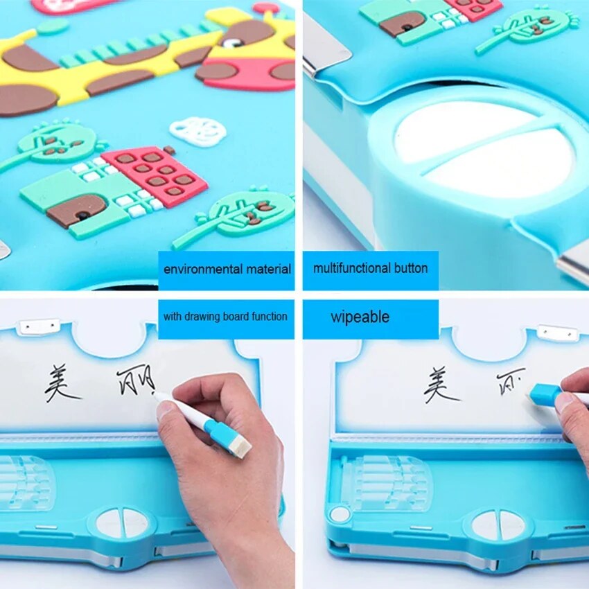 Pencil Case – Cute Korean Design, Waterproof Storage
