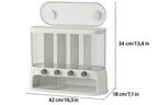 Five-Compartment Food Storage Container – Airtight Flip Lids – Image 3
