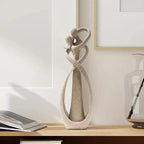 Resin Sculpture in Ivory – 10 in Tall, Stands on Its Own on a Sideboard – Image 1