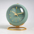 Round Analog Alarm Clock with Night Light