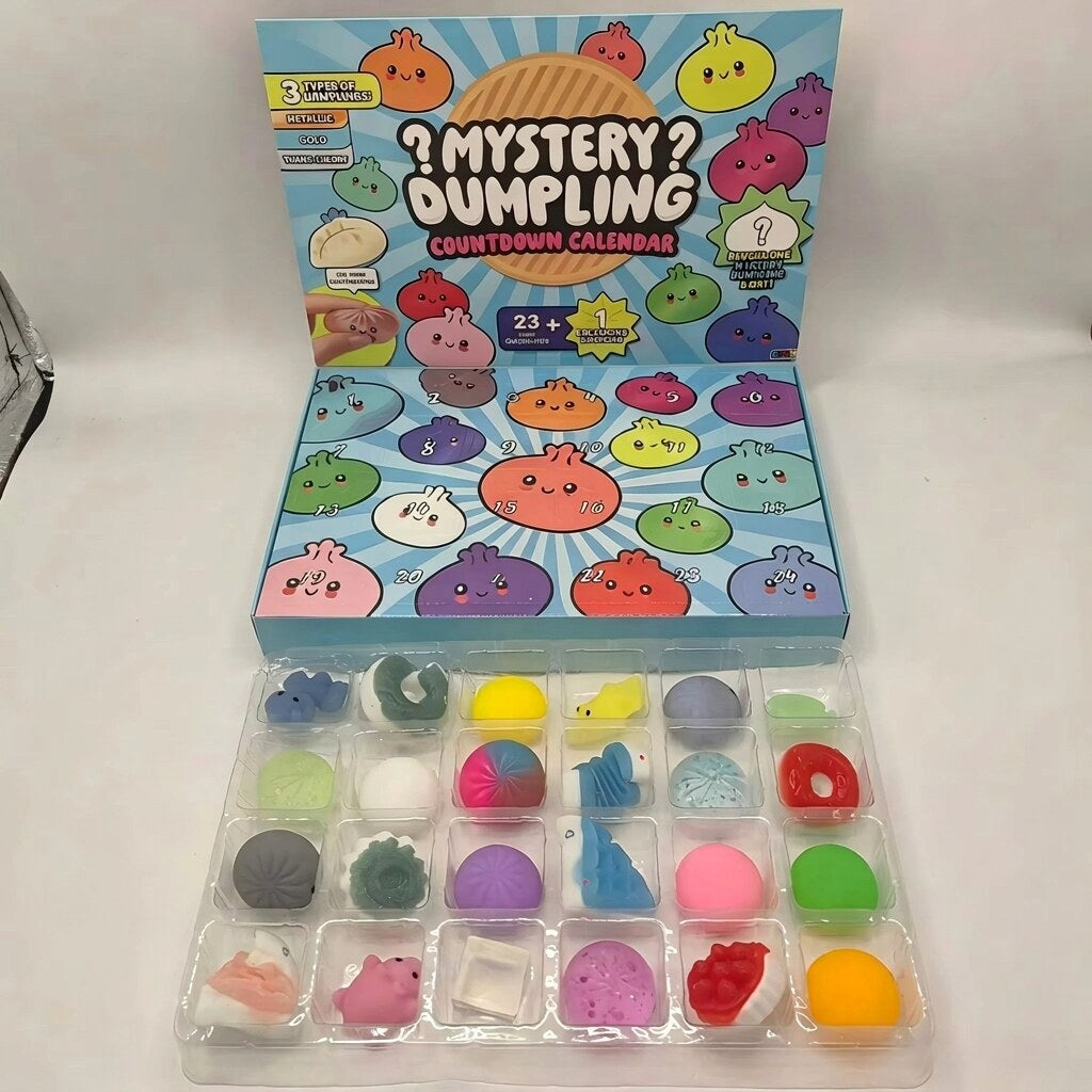 Squishy Advent Calendar – 24 Foam Figures, Three Options