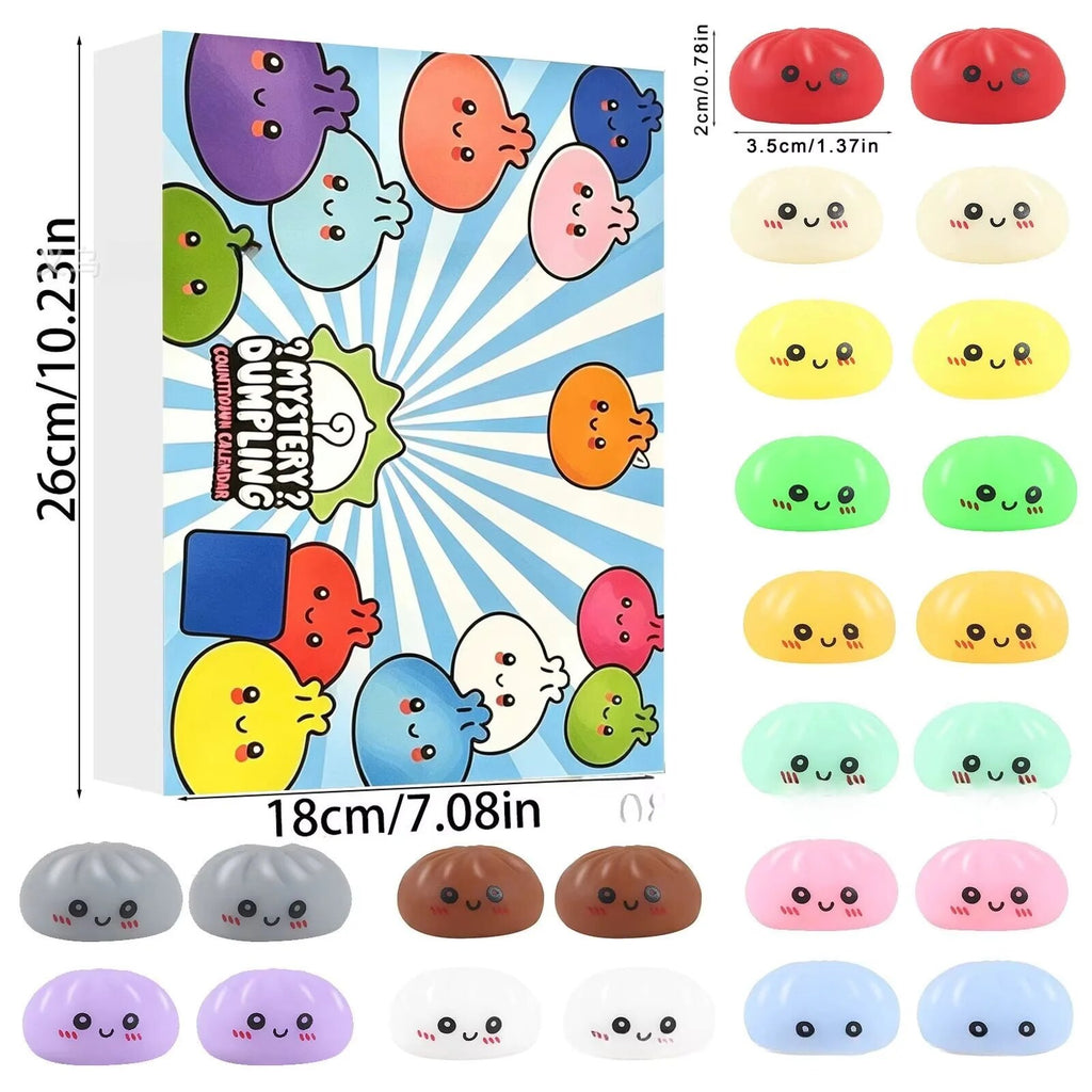 Squishy Advent Calendar – 24 Foam Figures, Three Options