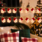 Wooden House String Lights